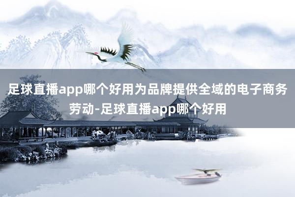 足球直播app哪个好用为品牌提供全域的电子商务劳动-足球直播app哪个好用